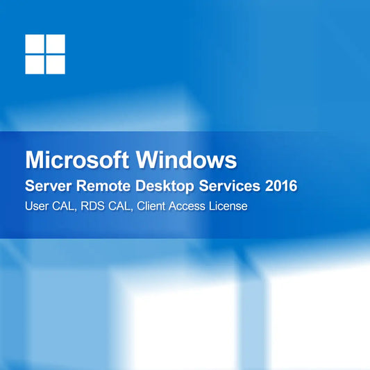 Microsoft Windows Server Remote Desktop Services 2016 User CAL, RDS CAL, Client Access License